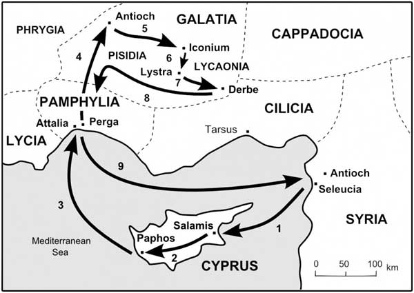 A map of the Cyprus
